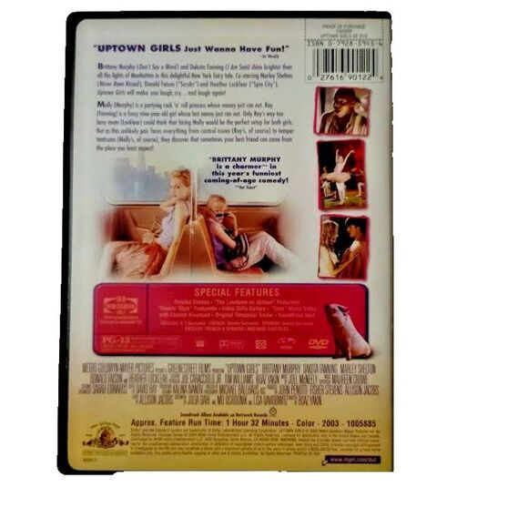 Uptown Girls DVD Movie 2004 Comedy Brittany Murphy Dakota Fanning - Picture 2 of 3